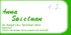 anna spielman business card
